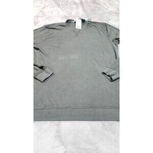 Threads 4 Thought Men's Navy Large Charles Eco Double Knit Henley Sweater NWT